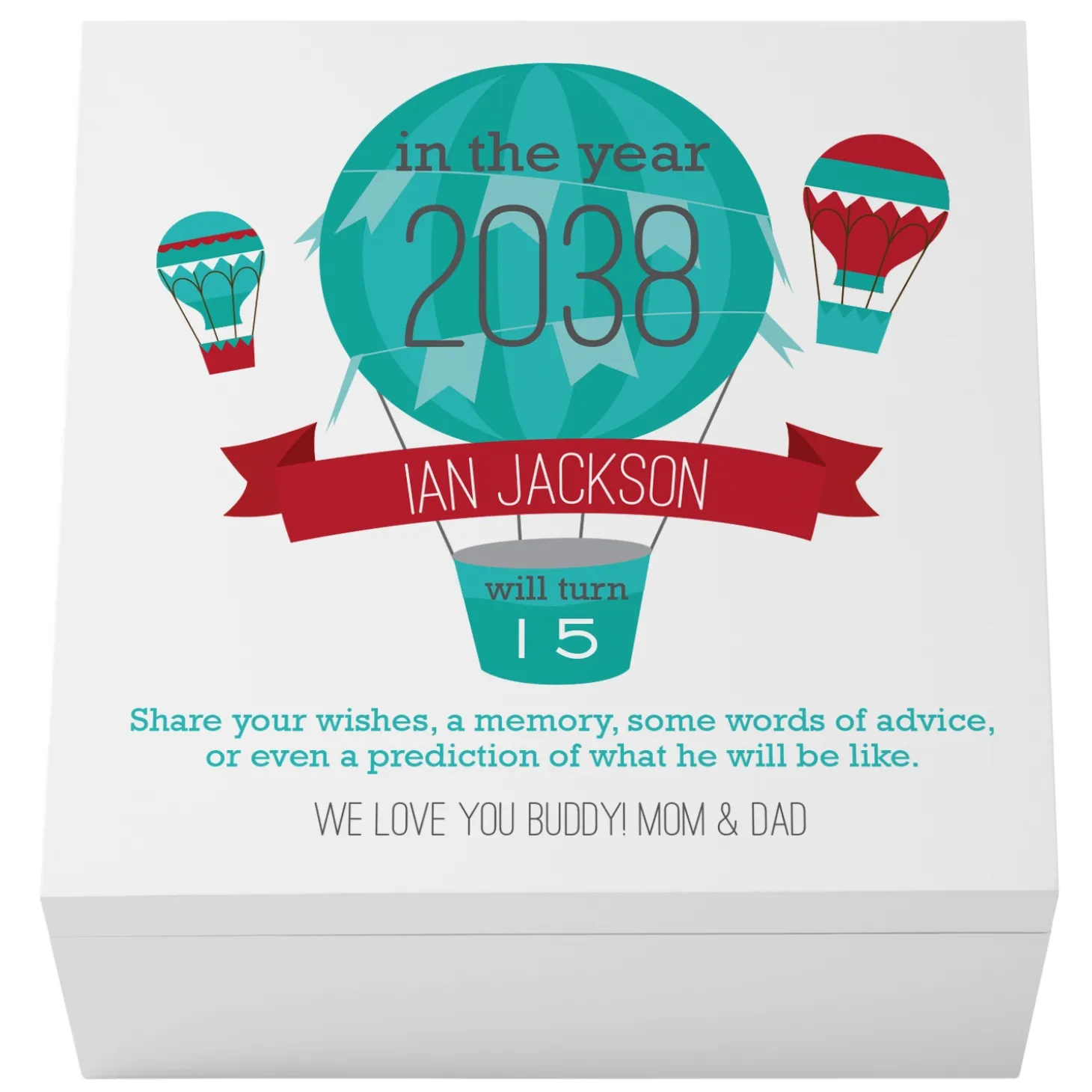 New Baby Time Capsule Keepsake Box
