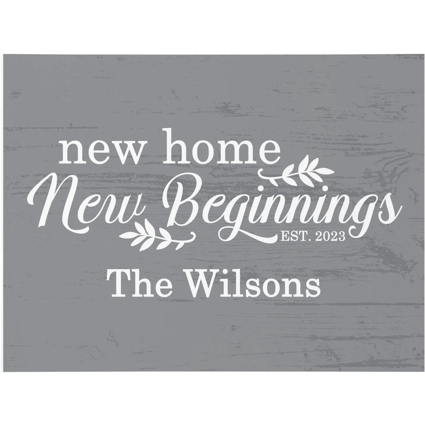 New Home, New Beginnings Wood Block