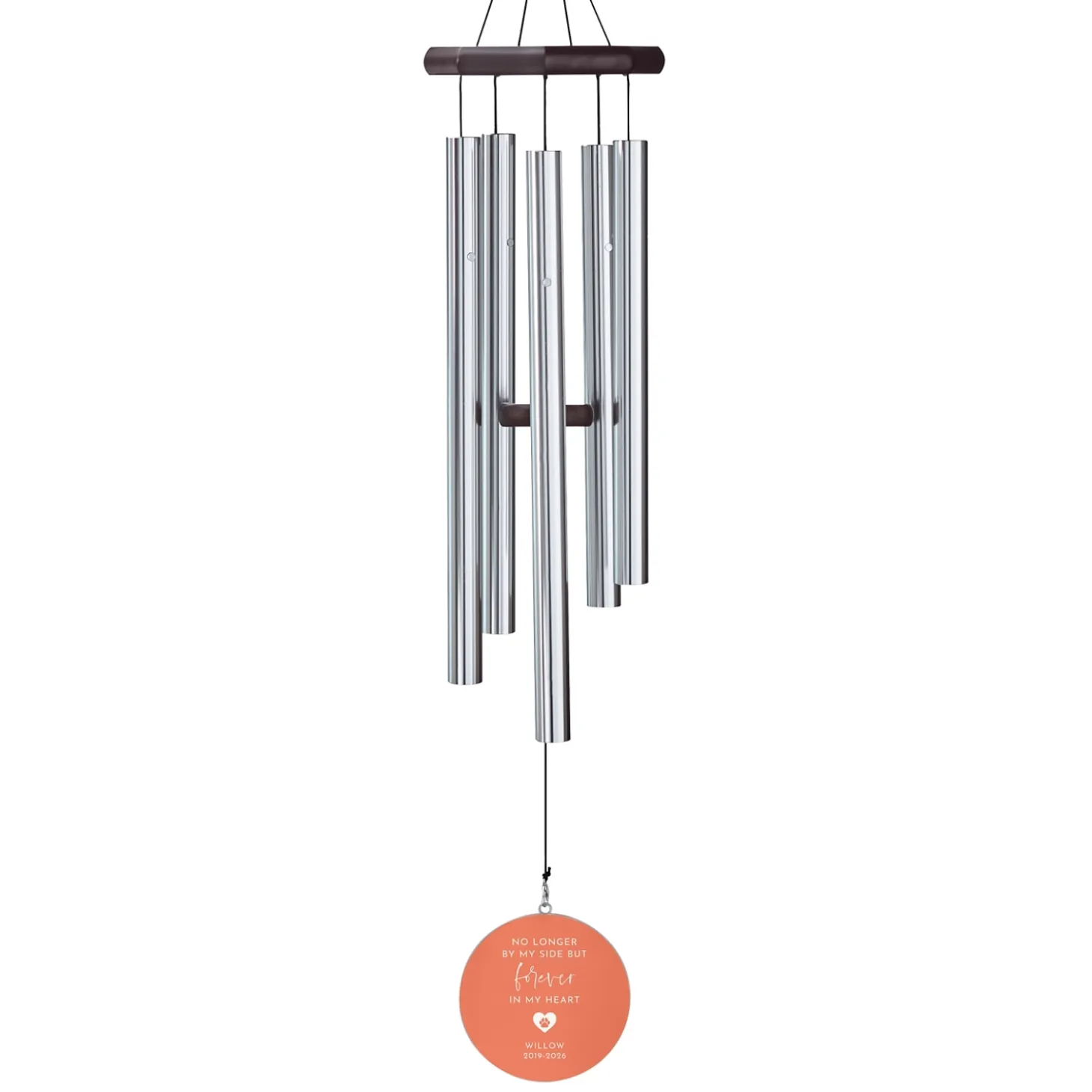 No Longer By My Side Pet Memorial Wind Chime