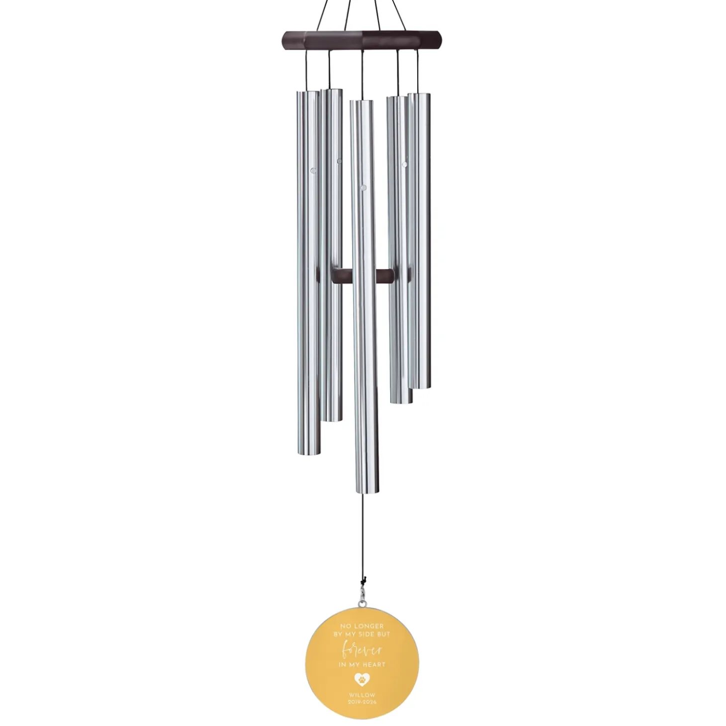No Longer By My Side Pet Memorial Wind Chime
