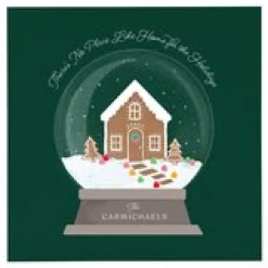 No Place Like Home Snowglobe Wood Block