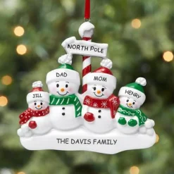 North Pole Family Ornament