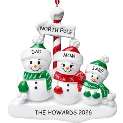 North Pole Family Ornament