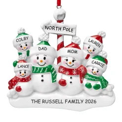 North Pole Family Ornament