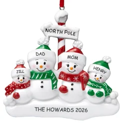 North Pole Family Ornament
