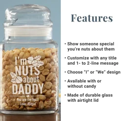 Nuts About You Glass Treat Jar