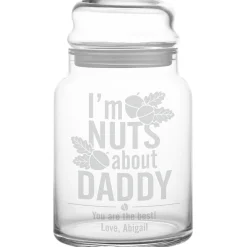 Nuts About You Glass Treat Jar