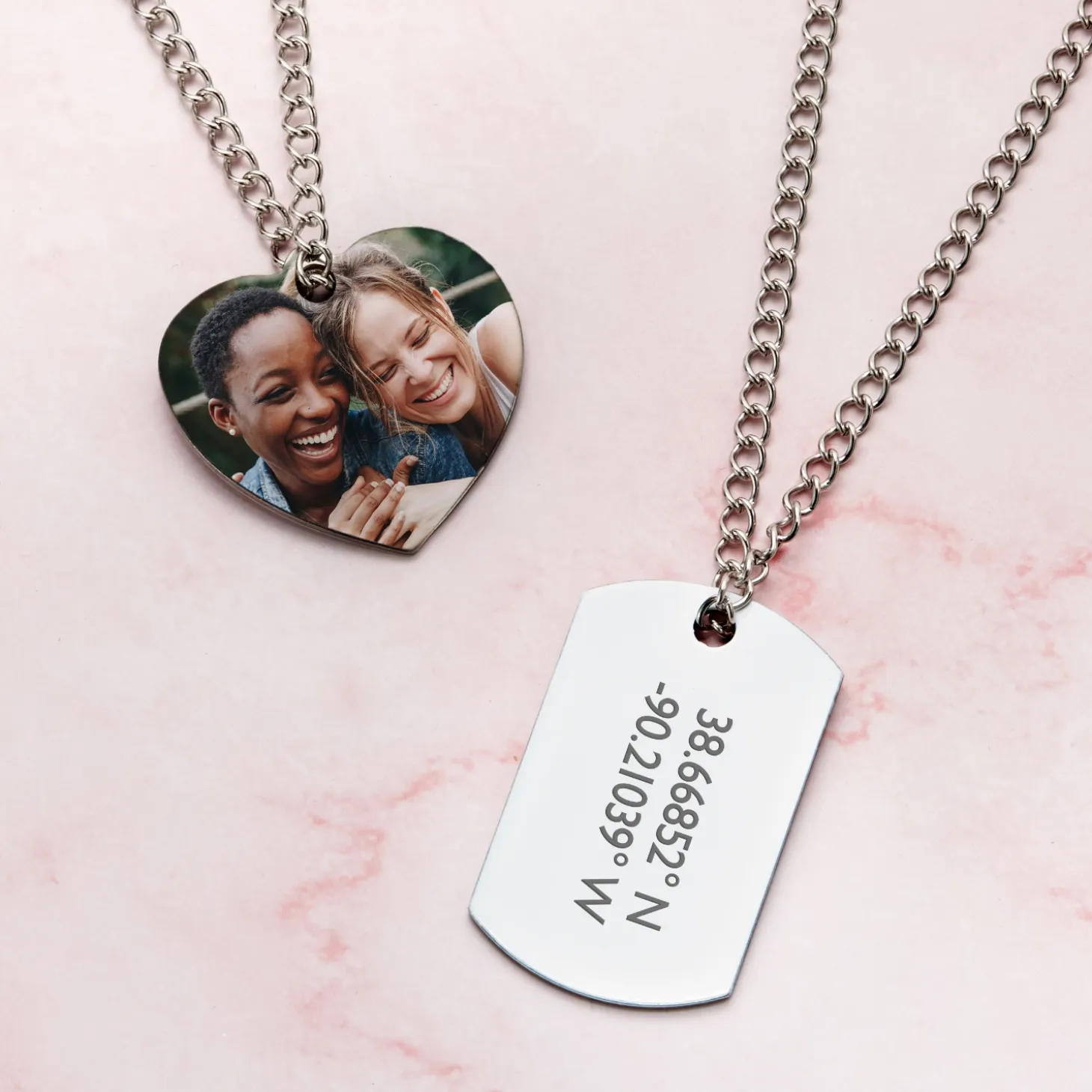 On This Day Photo Coordinates Photo Pendant