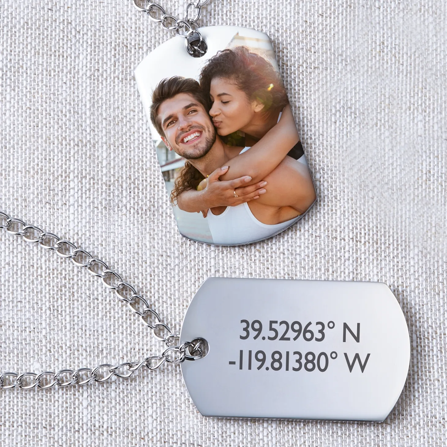 On This Day Photo Coordinates Photo Pendant