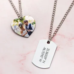 On This Day Photo Coordinates Photo Pendant