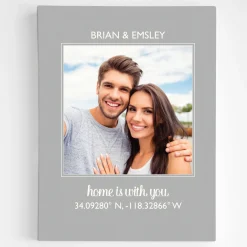 On This Day Photo Coordinates Canvas Wall Art