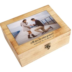 On This Day Photo Coordinates Keepsake Box