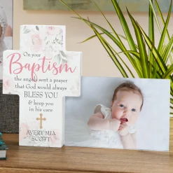 On Your Baptism Cross Frame