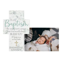 On Your Baptism Cross Frame