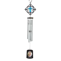 Our Angel Stained Glass Photo Wind Chime