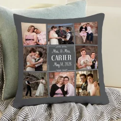Our Best Day Ever Wedding Photo Pillow