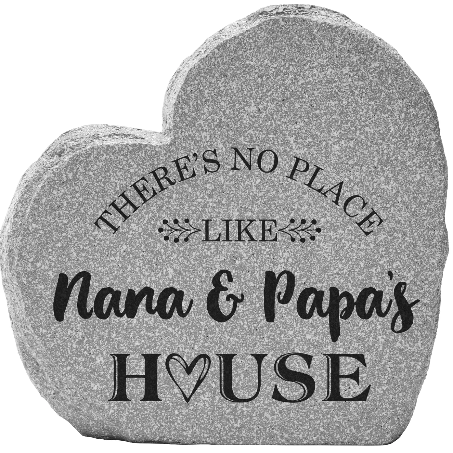 Our Favorite Place Standing Heart Garden Stone