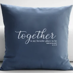 Our Favorite Place to Be Throw Pillow