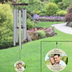 Our Forever Day Anniversary Photo 30 inch Wind Chime