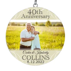 Our Forever Day Anniversary Photo 30 inch Wind Chime