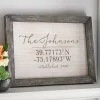 Our Home Coordinates Barnwood Framed Art