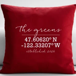 Our Home Coordinates Throw Pillow