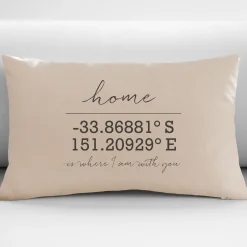 Our Home Coordinates Throw Pillow