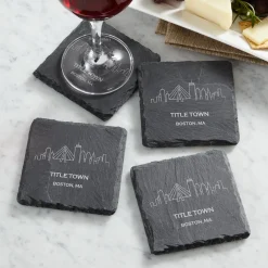 Our Home Skyline Slate Coasters