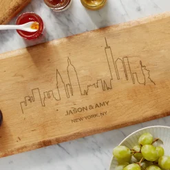 Our Home Skyline Wood Serving Board