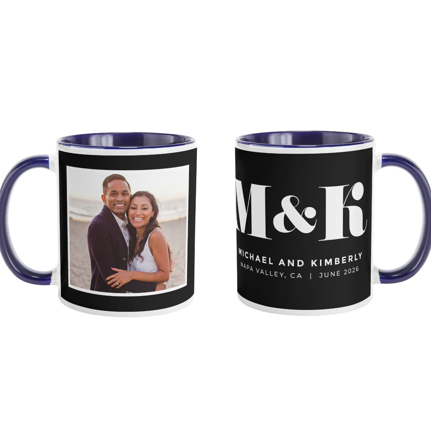 Our Initials Photo Mug