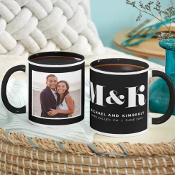 Our Initials Photo Mug