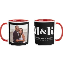 Our Initials Photo Mug