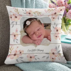 Our Little Blessing Photo Pillow