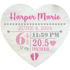 Our Little Love Wood Heart