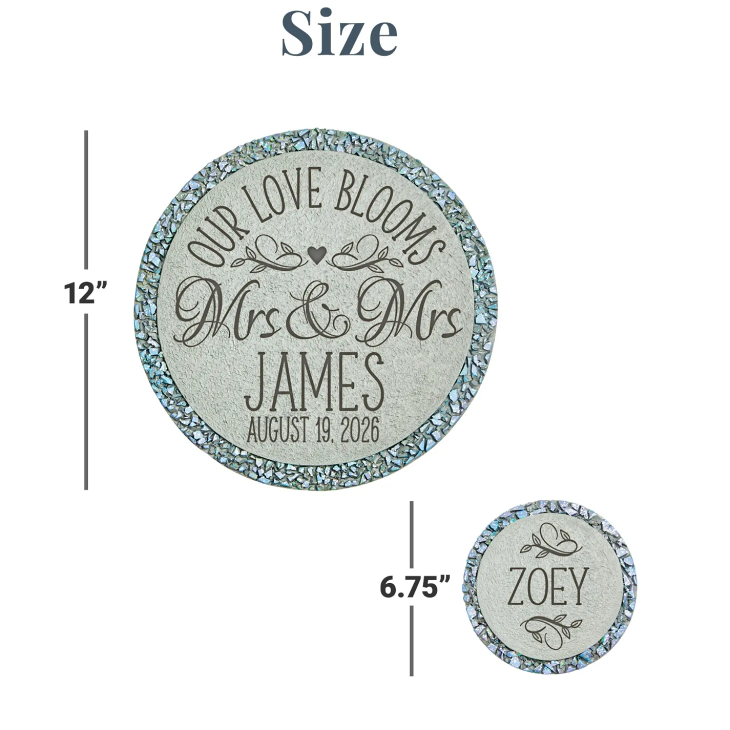 Our Love Blooms Garden Stone