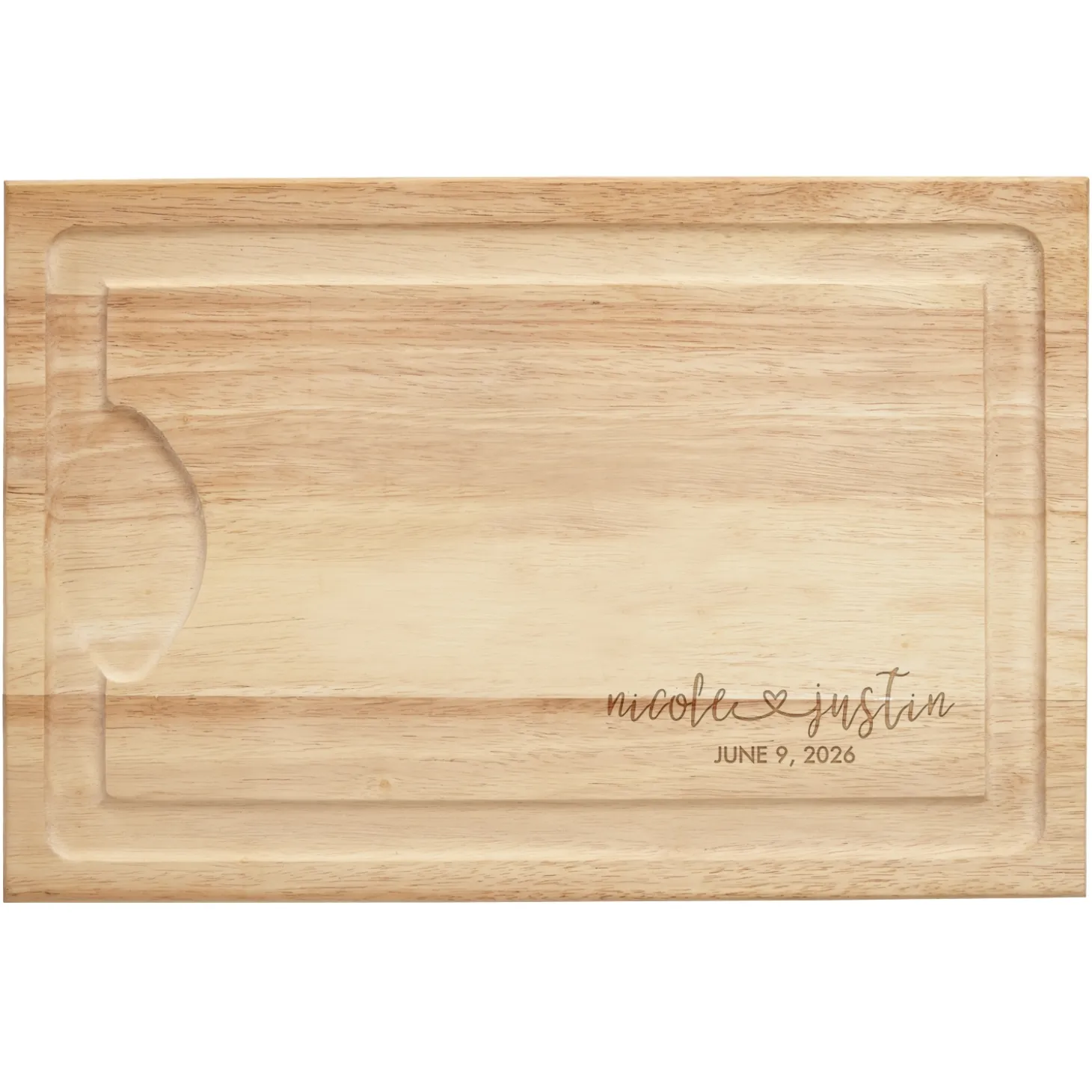 Our Love Connects Us Maple Cutting Board