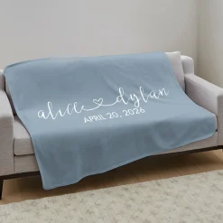 Our Love Connects Us Plush Blanket