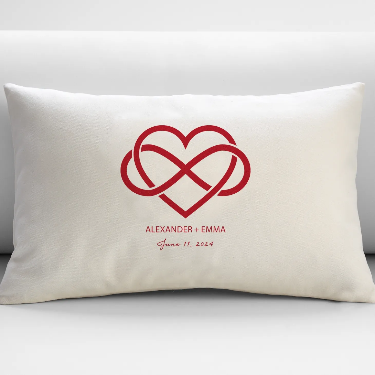 Our Love is Infinite Throw Pillow