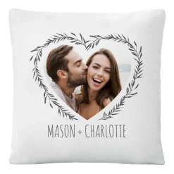 Our Love Is True Photo Throw Pillow