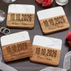 Our Perfect Day Marble Wood Coasters