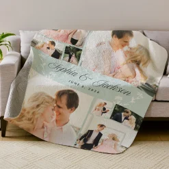 Our Special Day Photo Collage Quilted Blanket