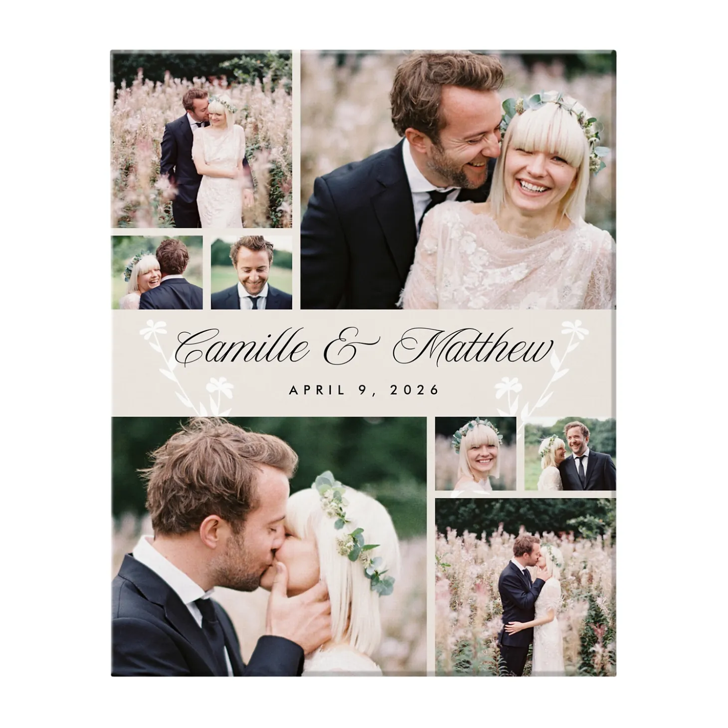 Our Special Day Photo Collage Canvas