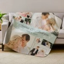 Our Special Day Photo Collage Quilted Blanket