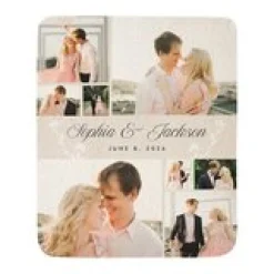 Our Special Day Photo Collage Quilted Blanket