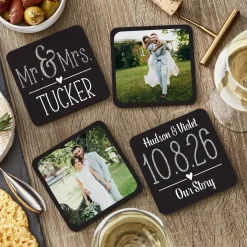 Our Special Day Wedding Photo Coasters