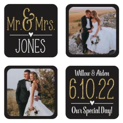 Our Special Day Wedding Photo Coasters