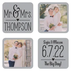 Our Special Day Wedding Photo Coasters