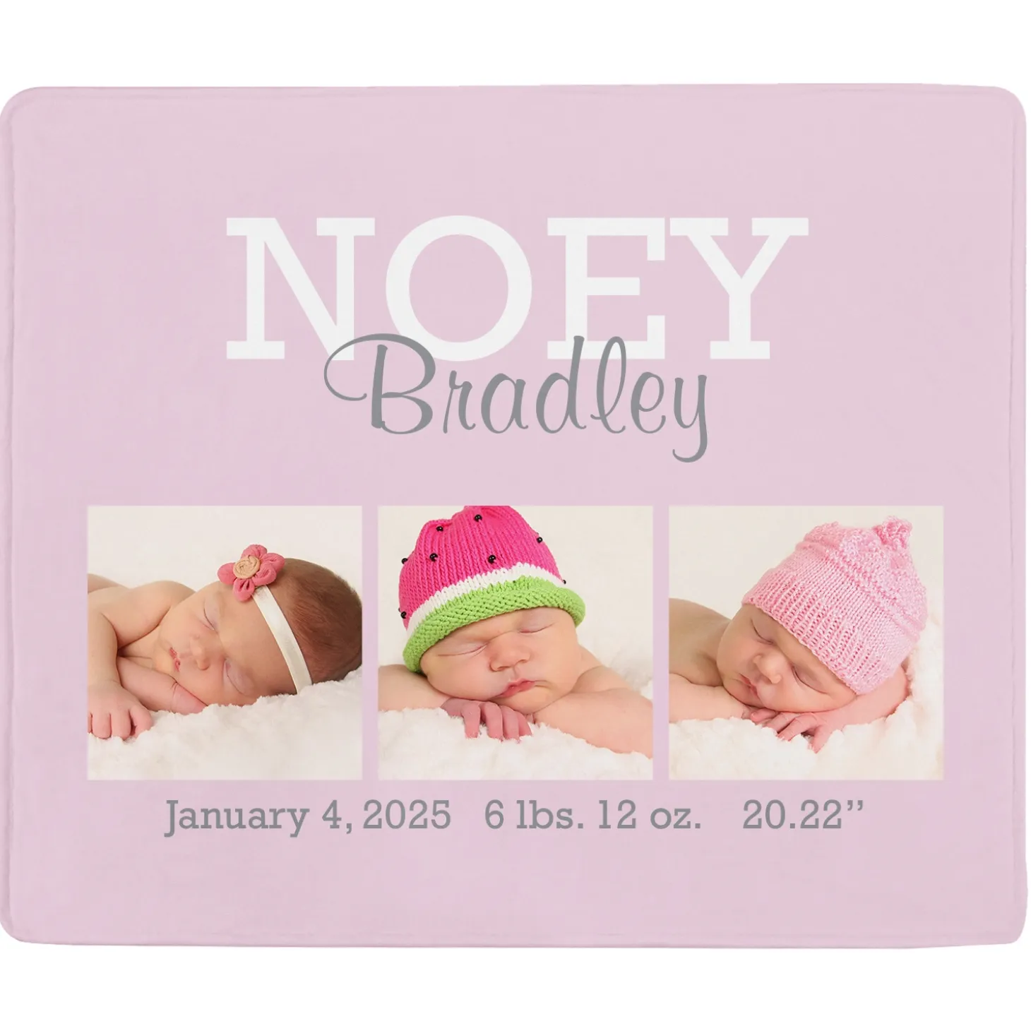 Our Sweet Baby Photo Blanket