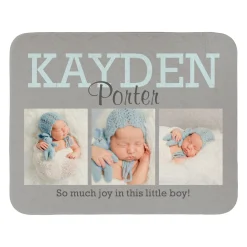 Our Sweet Baby Photo Quilted Blanket