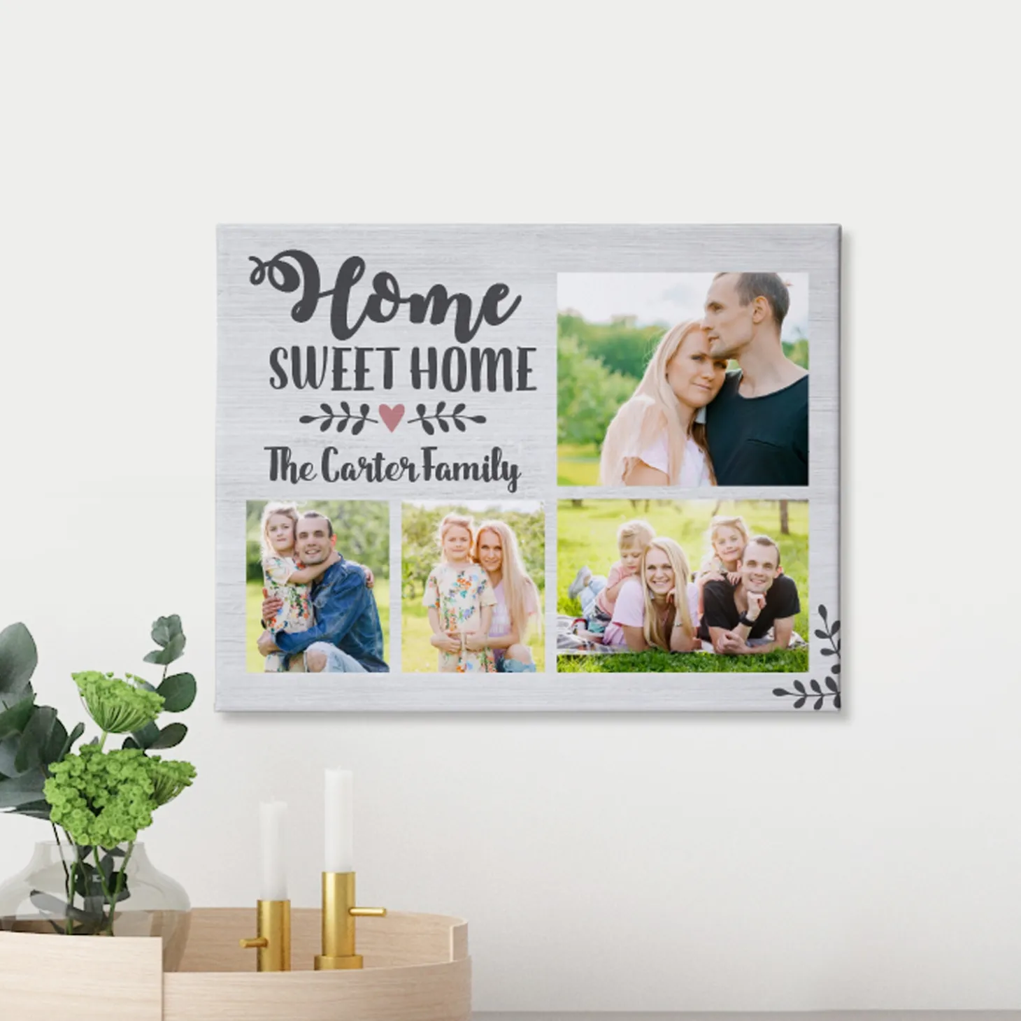 Our Sweet Home Photo Canvas